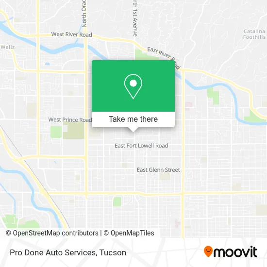 Pro Done Auto Services map