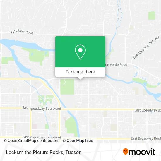 Locksmiths Picture Rocks map
