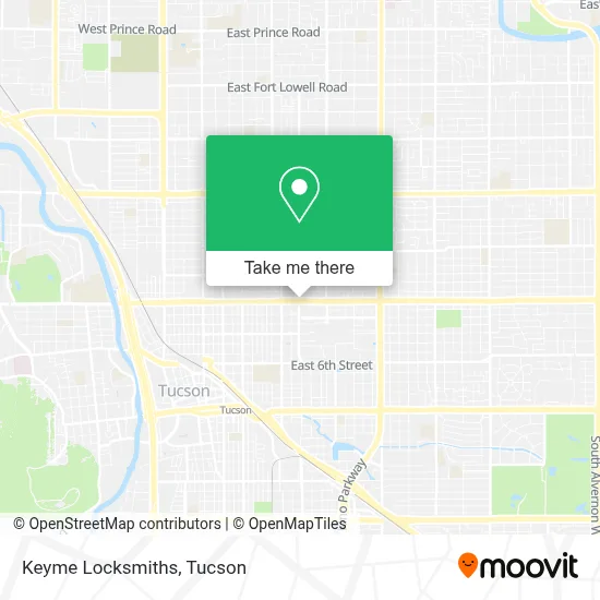 Keyme Locksmiths map