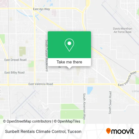 Sunbelt Rentals Climate Control map