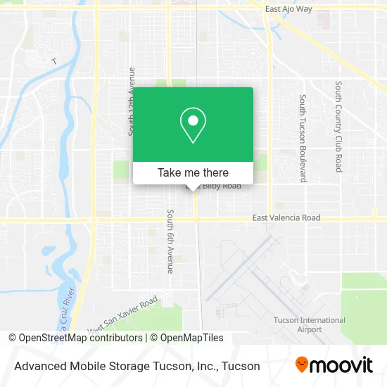 Advanced Mobile Storage Tucson, Inc. map