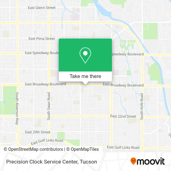 Precision Clock Service Center map