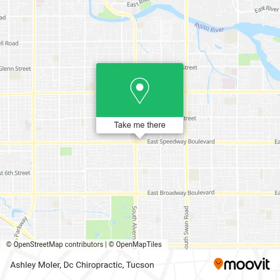 Ashley Moler, Dc Chiropractic map