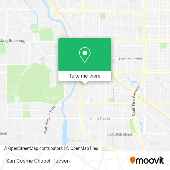 San Cosme Chapel map