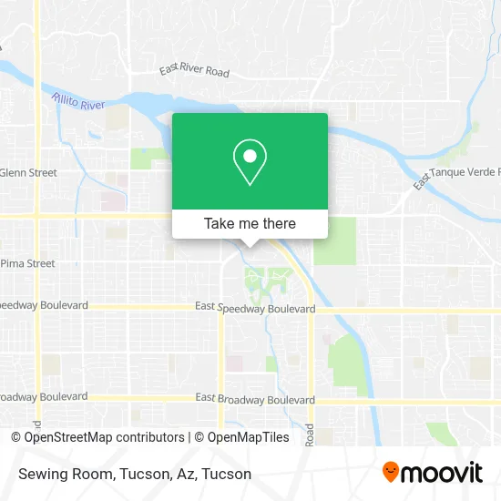 Sewing Room, Tucson, Az map