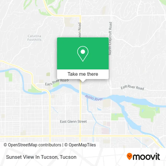 Sunset View In Tucson map