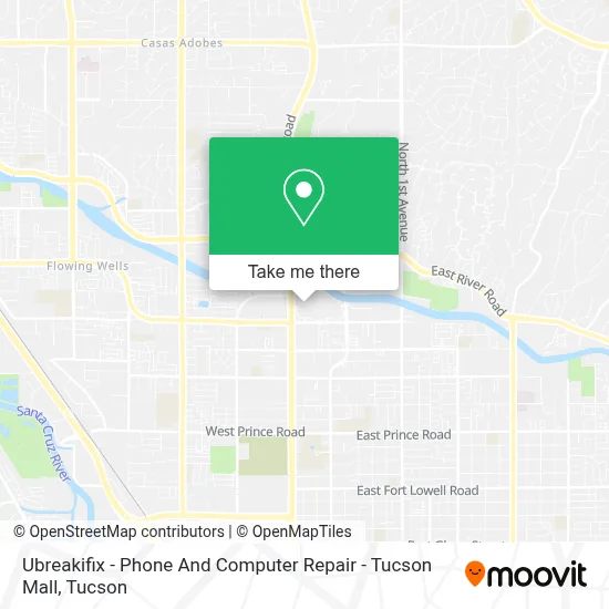 Ubreakifix - Phone And Computer Repair - Tucson Mall map