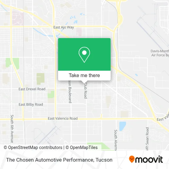 The Chosen Automotive Performance map