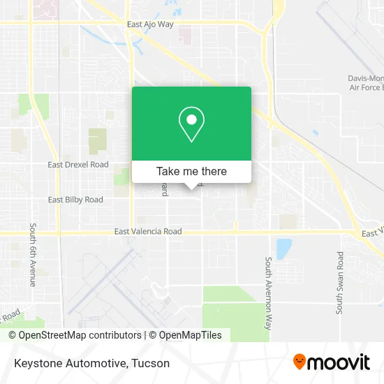 Keystone Automotive map