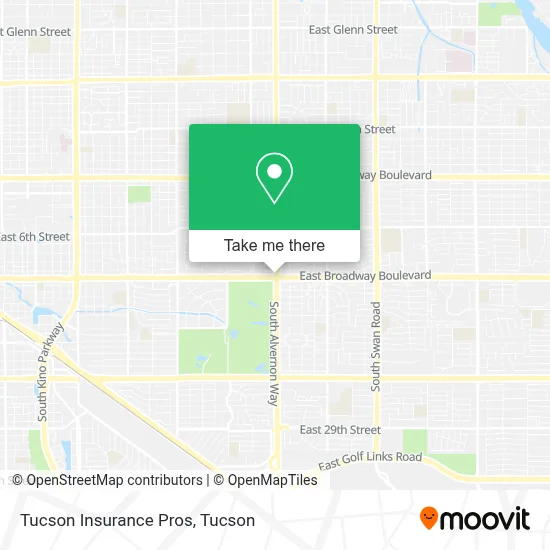 Tucson Insurance Pros map