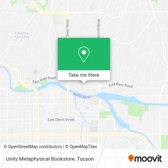 Unity Metaphysical Bookstore map