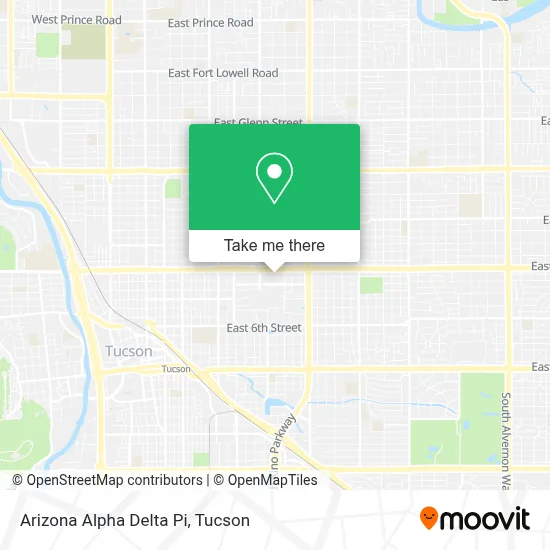 Arizona Alpha Delta Pi map