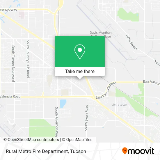 Rural Metro Fire Department map