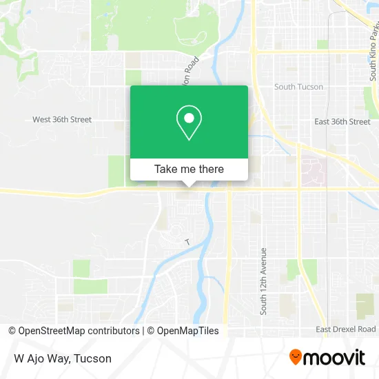 W Ajo Way map