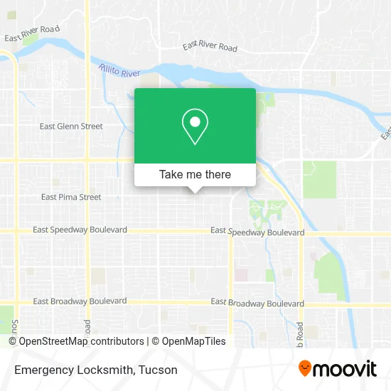 Emergency Locksmith map