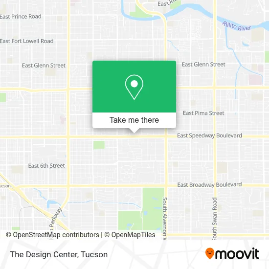 The Design Center map