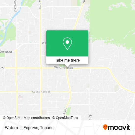 Watermill Express map