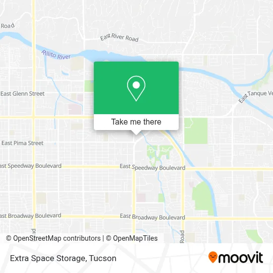 Extra Space Storage map