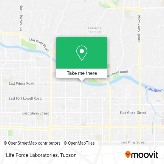 Life Force Laboratories map