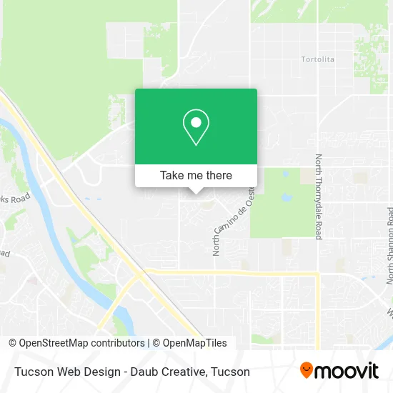 Tucson Web Design - Daub Creative map