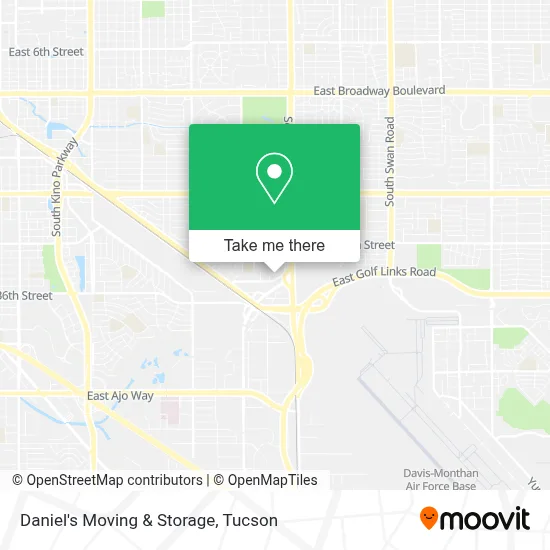 Daniel's Moving & Storage map