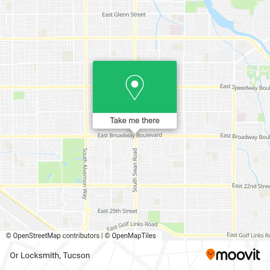 Or Locksmith map