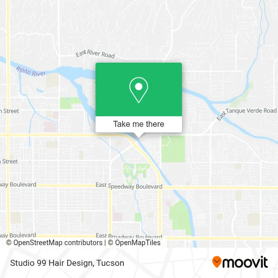 Studio 99 Hair Design map