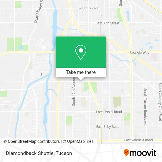 Diamondback Shuttle map