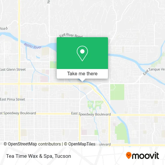 Tea Time Wax & Spa map