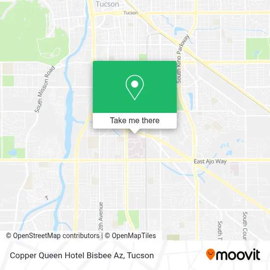 Copper Queen Hotel Bisbee Az map