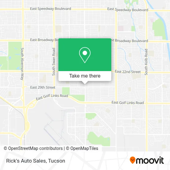 Rick's Auto Sales map