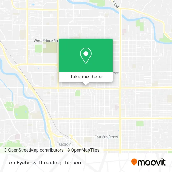 Top Eyebrow Threading map
