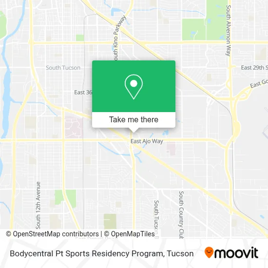 Bodycentral Pt Sports Residency Program map