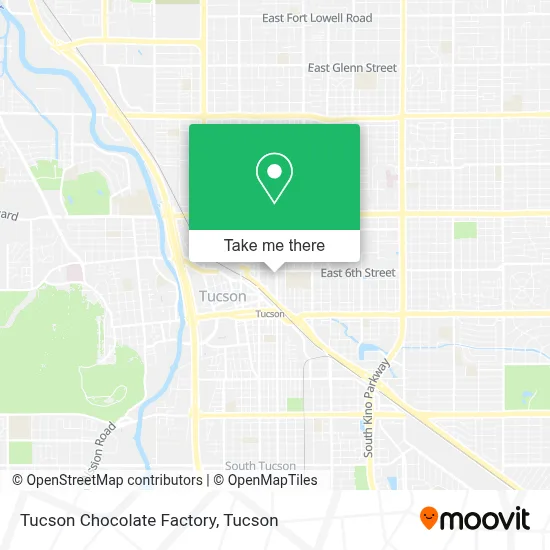 Tucson Chocolate Factory map