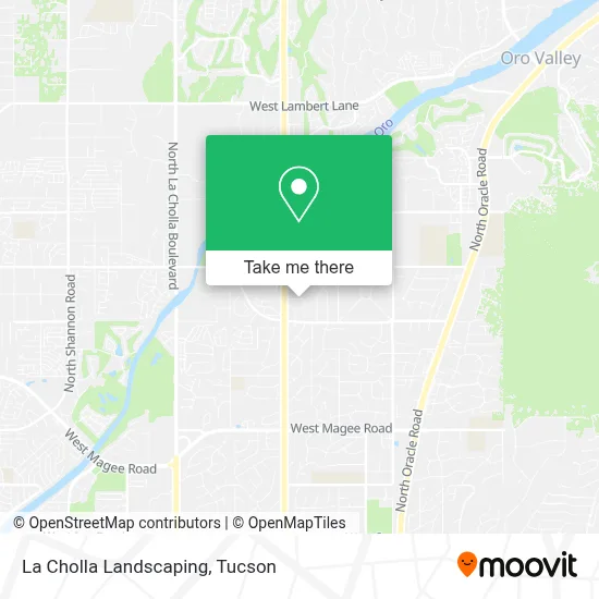 La Cholla Landscaping map