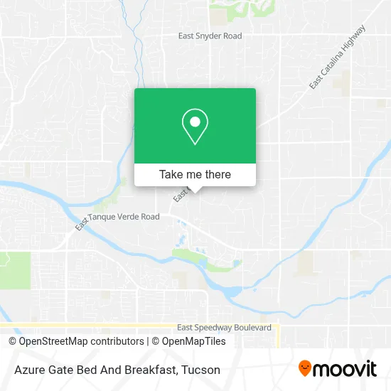 Azure Gate Bed And Breakfast map