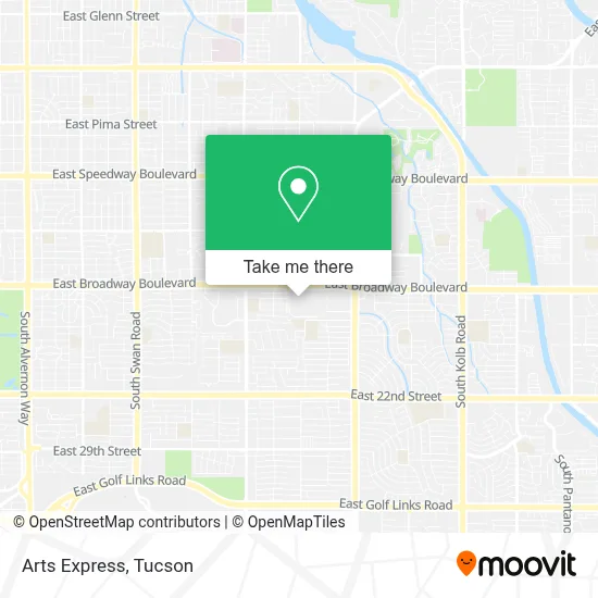 Arts Express map