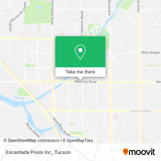 Encantada Pools Inc. map
