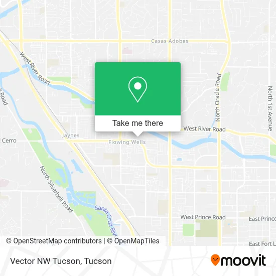 Vector NW Tucson map