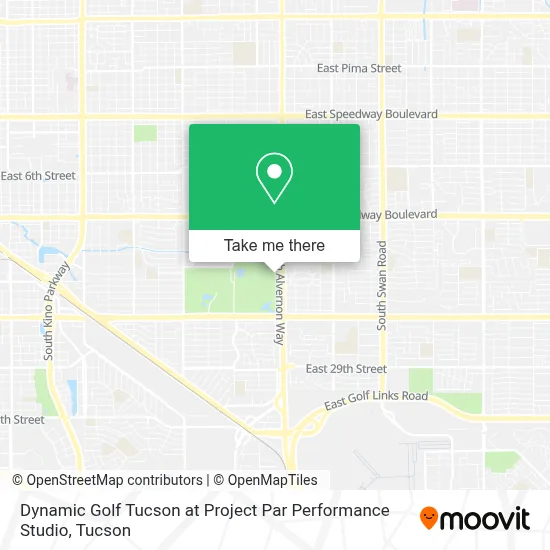 Dynamic Golf Tucson at Project Par Performance Studio map
