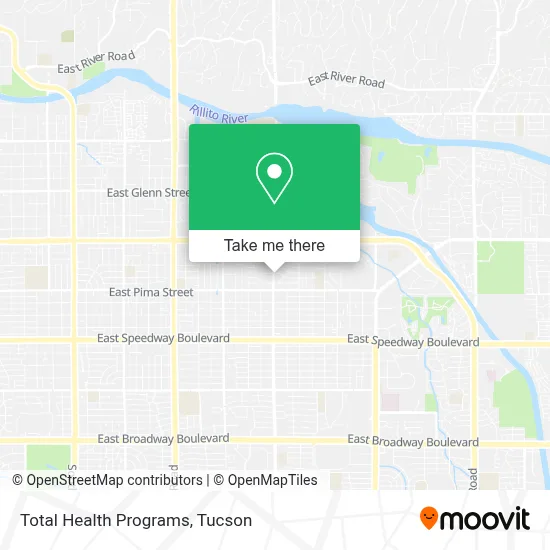 Total Health Programs map