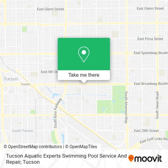 Tucson Aquatic Experts Swimming Pool Service And Repair map