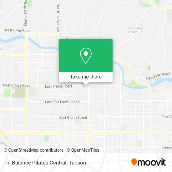 In Balance Pilates Central map