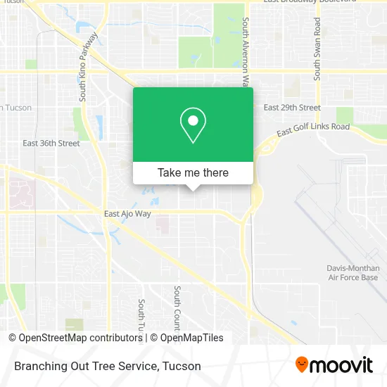 Branching Out Tree Service map