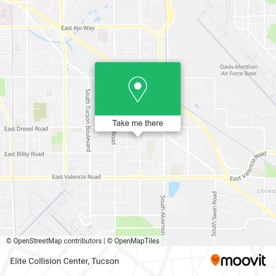 Elite Collision Center map