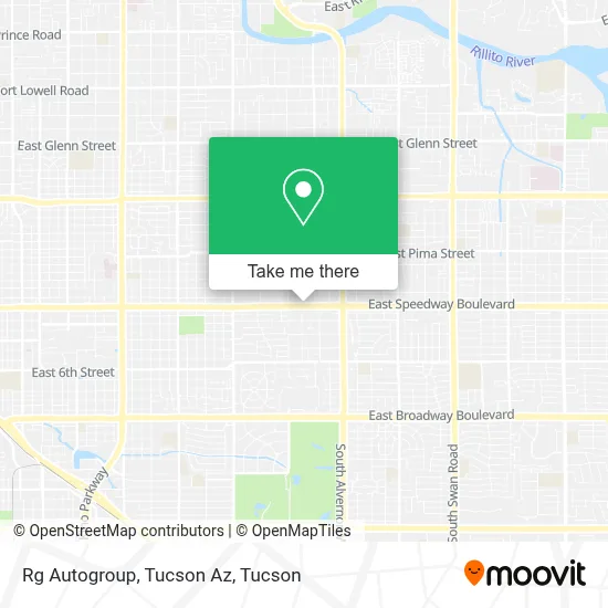 Rg Autogroup, Tucson Az map
