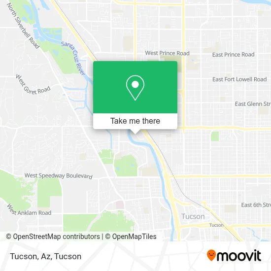 Tucson, Az map