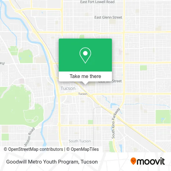 Goodwill Metro Youth Program map