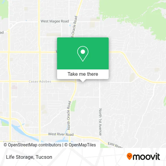 Life Storage map