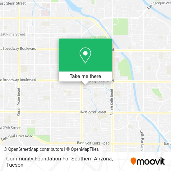 Community Foundation For Southern Arizona map